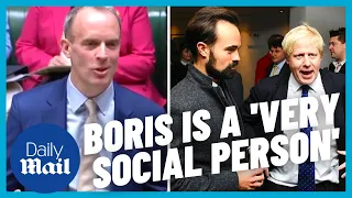 PMQs today: Deputy PM Raab calls Boris Johnson a 'very social person' in Commons