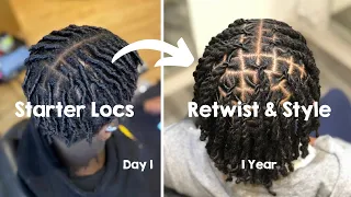 Locs Journey For Men Compilation ✨ 8 Dreadlocks Transformation (From Day 1 - Up To 2 Years) + Tips 📝