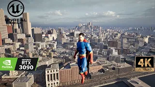 [4K] Superman Unreal Engine 5 Demo is looks like REAL LIFE - Best game graphic gameplay 2022