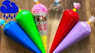 Making Crunchy Slime With Piping Bags - While You Listen To The Rain
