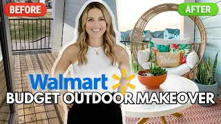 Affordable Outdoor Small Patio Makeover | NEW Spring 2024 Walmart x Better Homes & Gardens