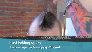 HOW-TO- Create that Screaming Hold Look with göt2b glued styling SPIKING GLUE.