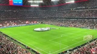 Bayern München vs Man United 2023-2024...UCL anthem Allianz Arena stadium