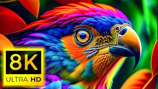 8K WILD BIRDS - The world's largest collection of birds With Nature Sounds - 8K ULTRA HD (60FPS)