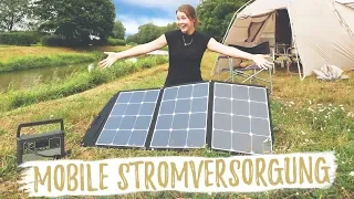 UNSERE STROMVERSORGUNG UNTERWEGS | Autark mit mobiler Solaranlage