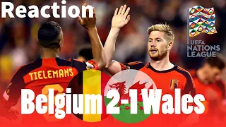 A GREAT EFFORT | Belgium 2-1 Wales | Reaction | Nations league group stage