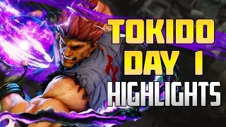 SFV ▰ Tokido Day 1 Akuma Highlights【Some good early tech】Street Fighter V / 5