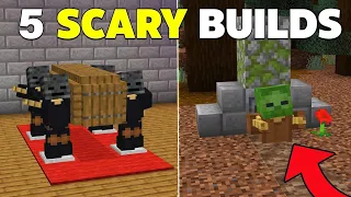 5 SCARY Redstone Build in Minecraft Bedrock !