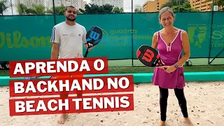 INICIAÇÃO AO BACKHAND NO BEACH TENNIS | SUZANA SILVA TÊNIS