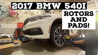 2017 BMW 540i BRAKE PAD AND ROTOR REPLACEMENT, G30: Tips and Tricks to make the job easier!
