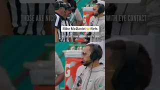 Mike McDaniel micd up doesn’t disappoint 😂 #nflmicdup #mikemcdaniel #dolphins #nflrefs #nflfunny