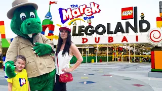 Marek enjoys a fun family adventure day in Legoland Dubai 🎡 Theme park tour for kids