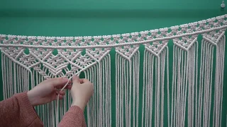 DIY macrame wedding backdrop #2 / the most detailed and specific