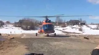 MI-8 landing