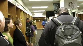 Inside the Visitor's Clubhouse in Wrigley Field in Chicago