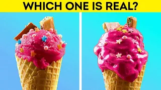 FAKE FOOD THAT LOOKS REAL || Can You Tell FAKE Food From REAL Food? || DIY Polymer Clay and Slime