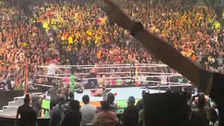 The USOs defeat Roman Reigns / Solo - LIVE MITB / Money in the Bank 2023 - Live at O2