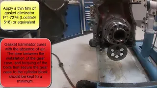 Detroit Diesel Series 60 or 50 front gearcase installation and Bull Gear acklash measurement install