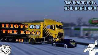 ★ IDIOTS on the road #11 - Funny Moments - ETS 2 Multiplayer