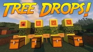 Simple Tree Drops! [Minecraft 1.12] | Mod Showcase!