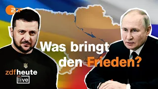 Chinas Friedensplan und Wagenknecht-Manifest | Friedensforscherin & Militärexperte bei ZDFheute live