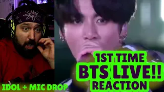 First Time BTS Listen reaction MIC DROP AND IDOL LIVE PERFORMANCE!