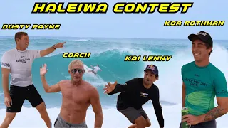 NEVER DOING THIS AGAIN... HALE'IWA COMP WITH KAI LENNY