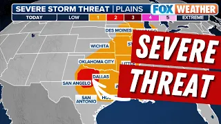 Severe Storms Continue To Torture Areas From Texas To Upper Midwest On Thursday