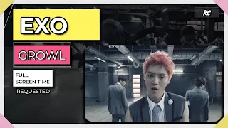 EXO 엑소 Growl (Korean Ver) - Full Screen Time Distribution [Color Coded]