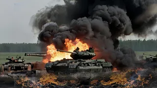 Awful Moment! How American Abrams Ambushed and Annihilated a Russian Tank Column in Crimea