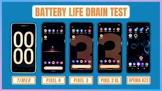 Google Pixel 3 / 3XL / 4 / Sony Xperia XZ3 Battery Life DRAIN TEST