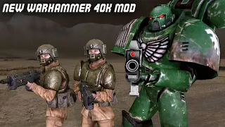 WARHAMMER 40K CINEMATIC BATTLE: Space Marines & Imperial Guard vs Eldar - Men of War Assault Squad 2