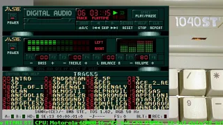 ACES  POPCORN - 4 channels module played on the ATARI STe / CD PLAYER