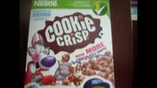 Monsters University flyer, Cookie Crisp opening with toy and stickers Sully Mike Art Disney Pixar