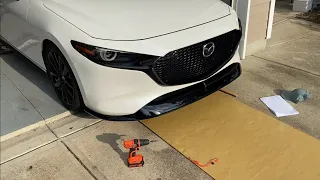 How to install 4th Gen Mazda3 OEM front lip