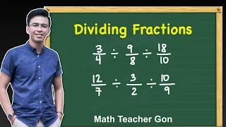 Dividing Fractions Part 3 - How to Divide Three Fractions