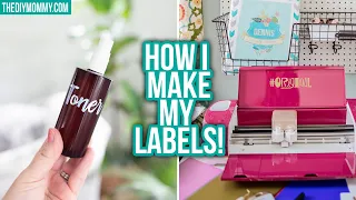 How to Make Labels with a Cricut | The DIY Mommy
