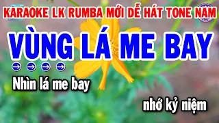 Karaoke LK Nhạc Sống Rumba Dễ Hát Tone Nam | Vùng Lá Me Bay - Đường Tím Bằng lăng | Thanh Hải Organ