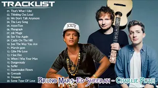 Bruno Mars, Charlie Puth, Ed Sheeran Greatest Hits Full Album HQ 2020