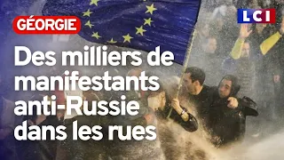 Géorgie : pourquoi une foule se dresse contre un projet de loi sur les "agents de l'étranger" ?