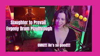 Slaughter to Prevail “Demolisher  Drum Play-through” Evgeny Novikov! REACTION! First Time Hearing!