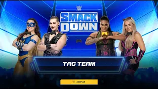 WWE 2K22 - SMACK DOWN SEMANA 3 - NIKKI A.S.H. & RHEA RIPLEY VS TAMINA & NATALYA
