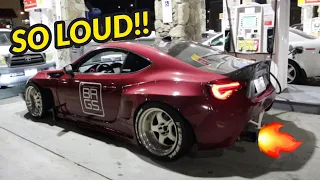 Supercharged & Turbo FRS/GT86 Loud Backfires And Shooting Flames!!