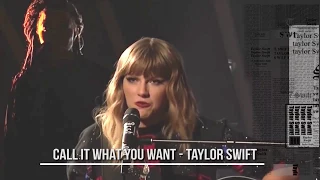 Taylor Swift - Call it what you want (acoustic version) live in SNL