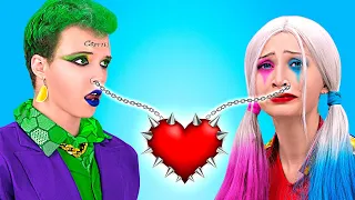 ¡Mi EX es tóxico! | Joker rompe con Harley Quinn | Cómo superar a tu novio por Ha Hack Spanish