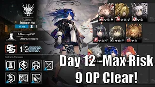 [Arknights] CC#0 Day 12 Max Risk (13) - 9 Operator Clear