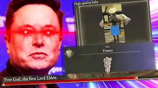 I Bought Twitter From Elon Musk - Elden Ring POORLY TRANSLATED MOD Funny Moments #9