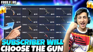 Subscriber Will Choose My Gun🤣😨1 Vs 4 Who Will Wi - Garena Free Fire