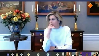 La reacción de la reina Máxima Zorreguieta por un comentario grosero en una reunión por Zoom