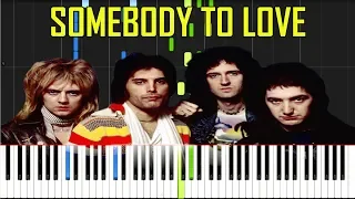 Somebody To Love - Queen [Synthesia Piano Tutorial]